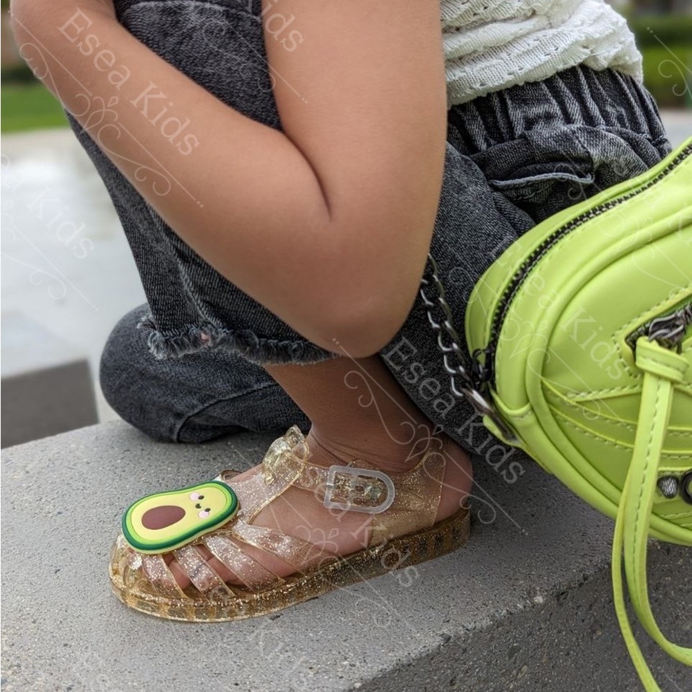 Boutique Kids Avocado Jelly Sandals